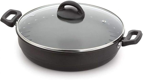 Churrasqueira de Fogão Multiflon Versátil com Tampa de Vidro